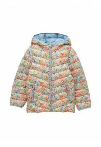 Куртка-Куртка стандартного кроя, водонепроницаемая, с капюшоном. зимняя куртка. Joules, Cream Ditsy