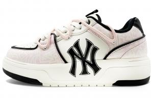 MLB Кроссовки для скейтбординга Chunky Liner, устойчивые к истиранию, низкие, унисекс, розовые, белые