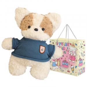 Мягкая и очаровательная милая шарф-толстовка плюшевые куклы высотой 35 см Fluffy bear, светло-коричневый