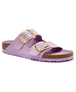 Тапочки из кожи Аризона Narrow fit Birkenstock, фиолетовый