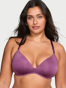 Соблазнительный гладкий бюстгальтер Lacie Wireless Push Up Victoria'S Secret, lace trim mauve mist