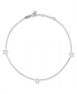 Браслет в виде звезды с регулируемым удлинителем 2,5 см (1 дюйм), из белого и желтого золота 14 карат Macy's, White Gold