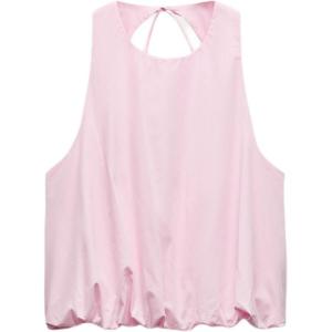 Футболка-майка женская розовая ZARA