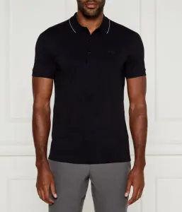 Поло Paule 4 slim fit Boss Green, темно-синий