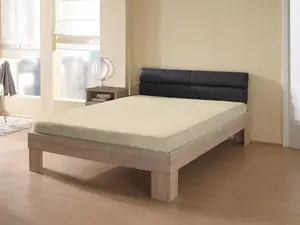 КУМ простыня "Frotte стрейч-простыня" KUM 140-160х200 см, 1 шт., цвет natur