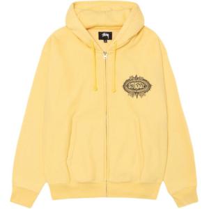 Худи с принтом Stüssy Logo Stussy, желтый