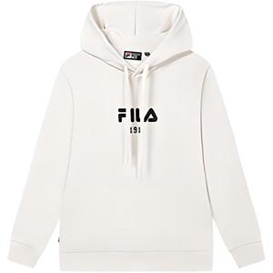 FILA Оригинальный свитшот унисекс парового белого цвета Steam White