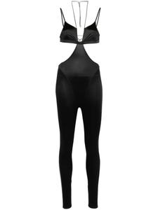 Комбинезон на бретельках Maison Close, черный