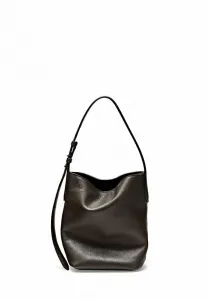 Миниатюрная сумка-ведро Massimo Dutti, Dark Brown