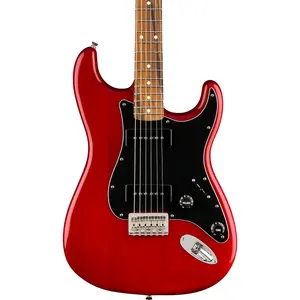 Электрогитара Fender Noventa Stratocaster с грифом из дерева Pau Ferro, Crimson Red Transparent