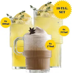 Набор стаканов LAV Helen - стаканы для лонг-дринков и чая, 18 предметов (270 мл, 400 мл, 515 мл) Lav