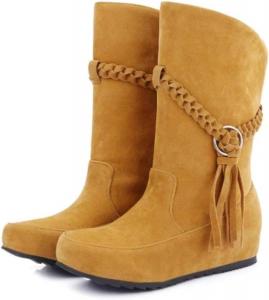 Женские формальные туфли с шнуровкой, с круглым носком и без застежки FAZAIQILUO, Orange