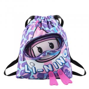 LINING Полиэстер-EVA плавательная сумка средний размер мужская светло-голубой/розовый/фиолетовый