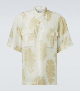 Рубашка для боулинга из шелка с принтом Dries Van Noten, Dessin E