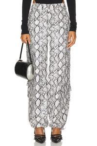 Брюки бобби Lamarque, цвет python print