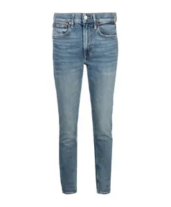 Синие узкие джинсы до середины икры Polo Ralph Lauren, синий