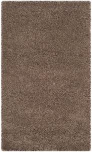 Ковер SAFAVIEH, 201 x 201 см, Santa Monica Shag Collection, цвет taupe, однотонный дизайн, не линяет и прост в уходе, идеален для помещений с высокой проходимостью в гостиной, спальне (SGN725-2424)
