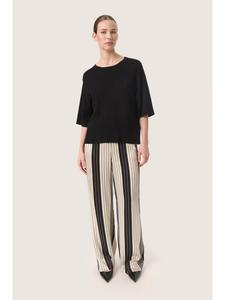 Вязаный свитер SLIndiana Baggy fit черного цвета Soaked in Luxury