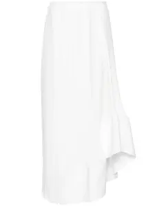 Юбка миди со складками Lanvin, черный