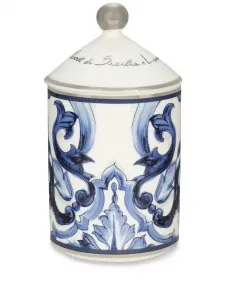 Ароматическая свеча с абстрактным принтом Dolce & Gabbana, синий