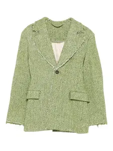 Однобортный пиджак Séfr, зеленый