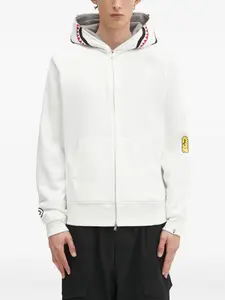 Худи на молнии A BATHING APE, белый