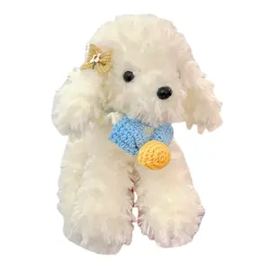 Биб тедди, милый щенок в клетку, кружевной биб кукла плюшевая кукла высота 26см Mise