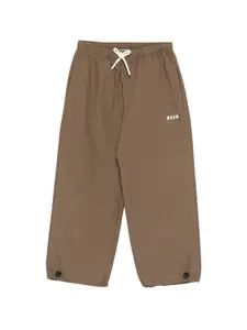 Брюки на завязках Msgm Kids, зеленый