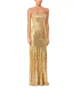 Платье Сарай Jenny Packham, золотой