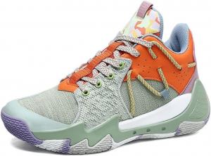 Мужские баскетбольные кроссовки с дышащей сеткой, высокой посадкой, износостойкие, с амортизацией и противоскользящей подошвой, для тренировок и повседневной ходьбы Generic, желтый