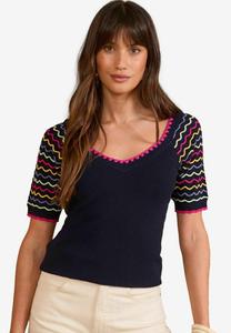 Футболка с принтом Love & Roses, синий