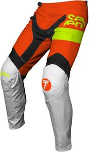 Брюки Seven Youth Vox Fracture, White/Flo Orange