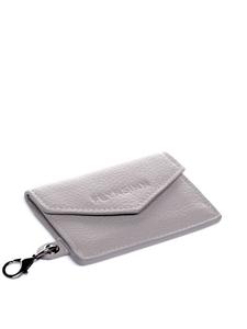 Кошелек FEYNSINN Leder-Kartenetui flach mit RFID Schutz echt Leder Geldbeutel Damen groß hell-grey, серый