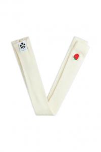 Детские леггинсы клубничного цвета Mini Rodini, белый