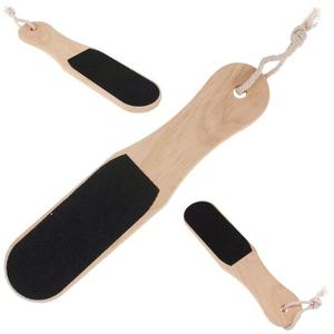 Доска для мытья ног и пятки, прочная, двусторонняя, деревянная, inna