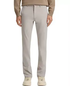 Мужские узорчатые эластичные брюки Slim-Fit Hugo Boss, зеленый