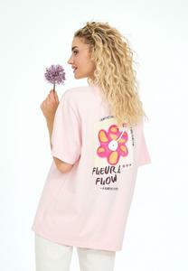 Футболка OH APRIL BOYFRIEND FLEUR, Powder Blush/Light Pink