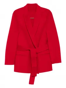 Однобортный пиджак Alberta Ferretti, красный