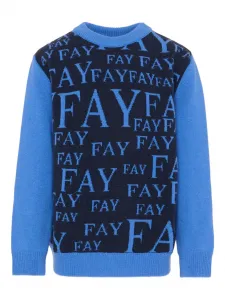 Джемпер с длинными рукавами Fay Kids, синий