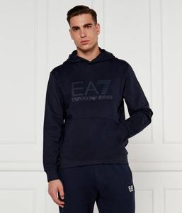 Толстовка мужская Ea7 Regular Fit с логотипом, темно-синий
