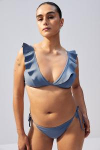 Плавки бикини со стрингами на завязках H&M, синий