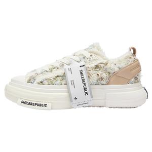 SMILEREPUBLIC Износостойкие, нескользящие, повседневные низкие туфли унисекс бежево-зеленого цвета
