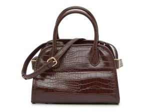 Сумка Kelly & Katie Mindy Satchel, Dark Brown Croc Print