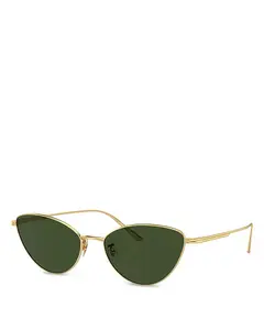 Солнцезащитные очки Khaite x Oliver Peoples Butterfly, 56 мм Khaite, золотой