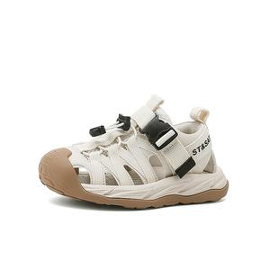 Детские сандалии с противоскользящей подошвой, дышащие и противоударные ST&SAT, хаки