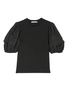 Футболка с объемными рукавами Cecilie Bahnsen, черный