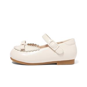 Детские кожаные туфли с противоскользящей подошвой, износостойкие, для детей от 3 до 7 лет Snoffy, белый