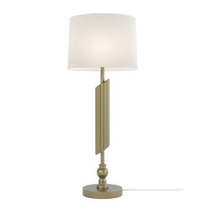 Настольная лампа Loistaa Luzia, лен / железо - белый / золотой