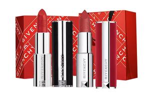 Givenchy Набор помад duo, косметичка, velvet/red velvet/lambskin, легко растушевывается