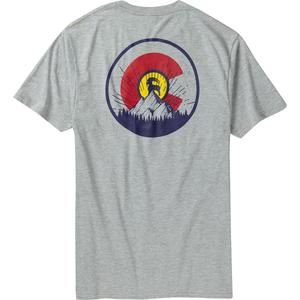 Футболка с флагом Колорадо Backcountry, серебряный